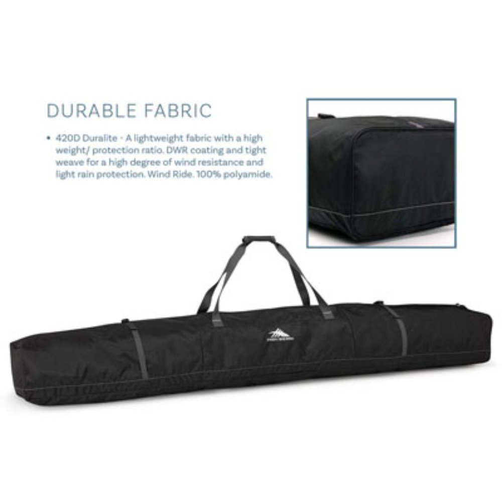 High Sierra Core Series Skiing Ski and Bindings Bag Black 165cm x18x18cm NEW
